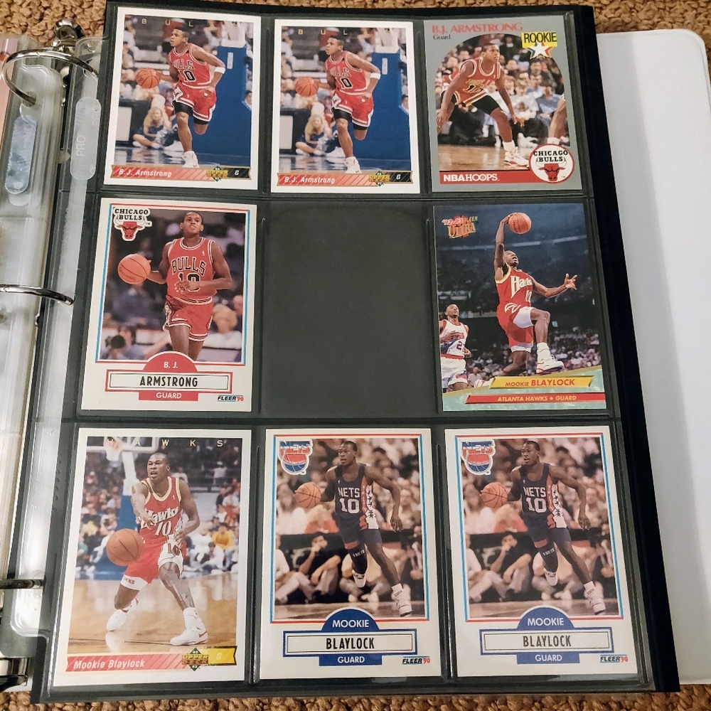 Lot of 8 BJ Armstrong/Mookie Blaylock Cards